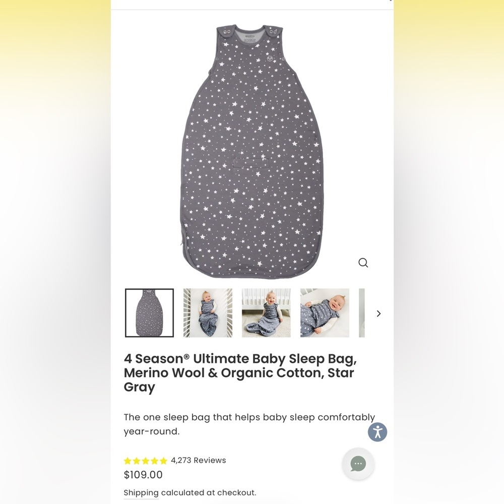 Woolino all TOG sleep sack 2-24 months